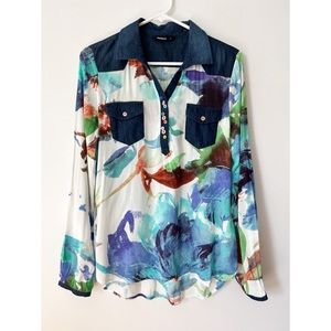 Desigual Watercolor Blouse